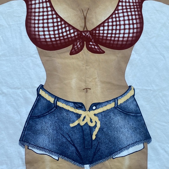 VINTANGE COUNTRY GIRL BODY OVERSIZED T-SHIRT SWIMSUIT COVER-UP 🌟NWOT🌟 - Picture 3 of 11